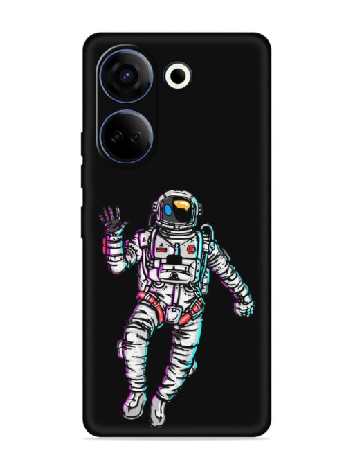 Spaceman Embossed Soft Silicone Case for Tecno Camon 20 Zapvi