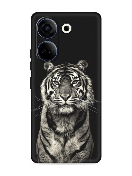 Tiger Art Embossed Soft Silicone Case for Tecno Camon 20 Zapvi