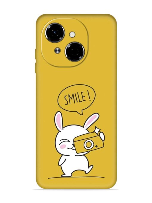 Hey Smile Please Embossed Soft Silicone Case for Tecno Spark Go 1 Zapvi