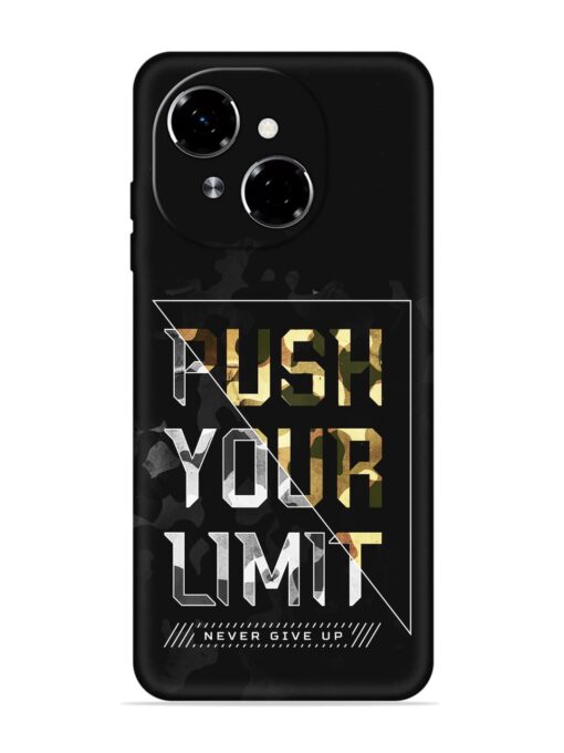 Push Your Limits Embossed Soft Silicone Case for Tecno Spark Go 1 Zapvi