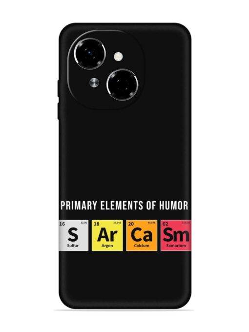 Primary Elements Humor Embossed Soft Silicone Case for Tecno Spark Go 1