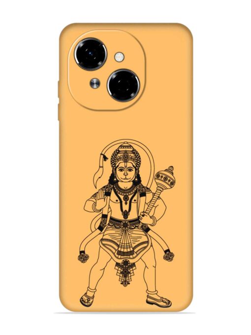 Indian God Hanuman Embossed Soft Silicone Case for Tecno Spark Go 1