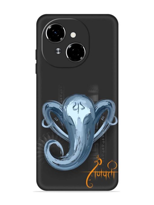 Illustration Lord Ganpati Embossed Soft Silicone Case for Tecno Spark Go 1