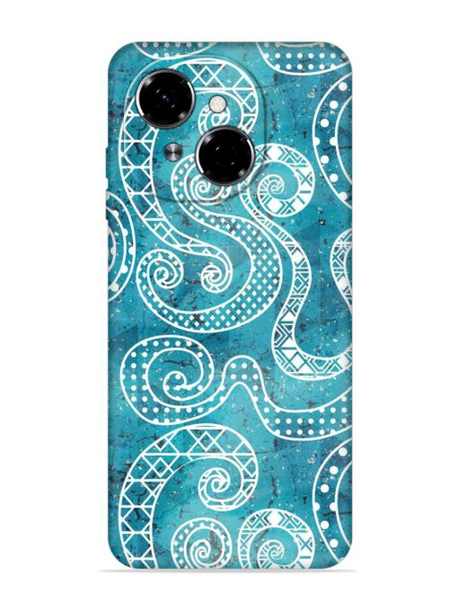 Vintage Curved Seamless Embossed Soft Silicone Case for Tecno Spark Go 1 Zapvi