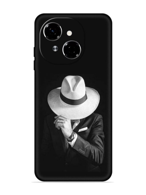 Men Under Hat Embossed Soft Silicone Case for Tecno Spark Go 1