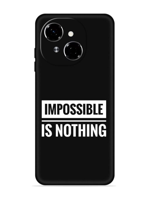 Impossible Is Nothing Embossed Soft Silicone Case for Tecno Spark Go 1