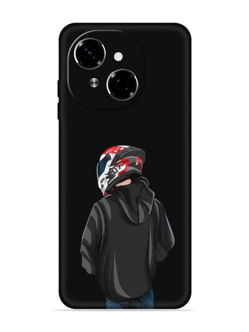 Motorcycle Rider Embossed Soft Silicone Case for Tecno Spark Go 1