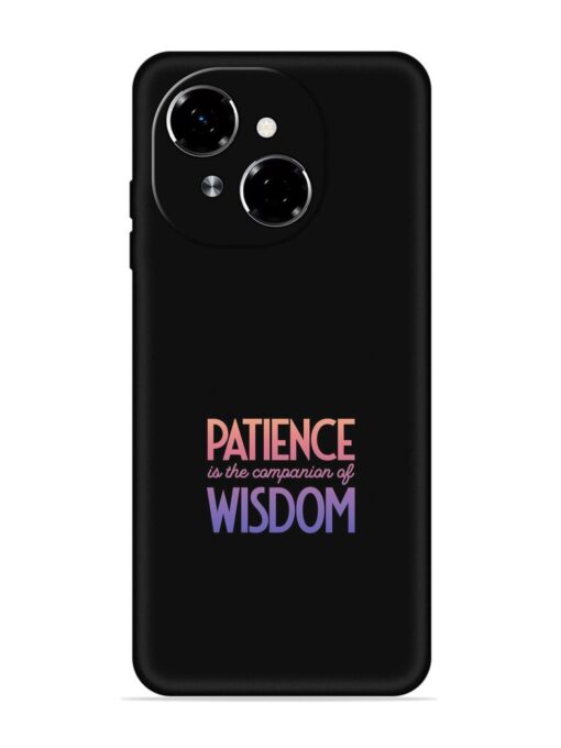 Patience Is The Embossed Soft Silicone Case for Tecno Spark Go 1