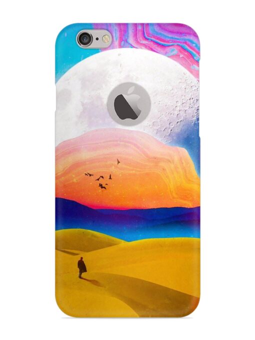 Sandy Desert Snap Case for Apple Iphone 6 Plus (Logo Cut)