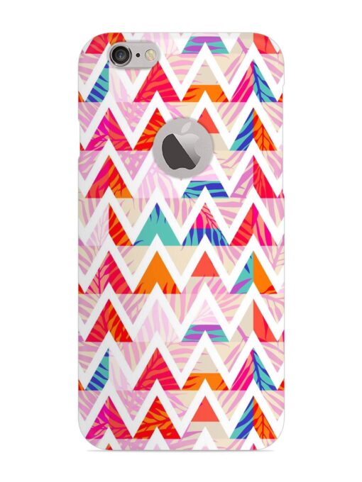 Abstract Triangle Background Snap Case for Apple Iphone 6 Plus (Logo Cut)