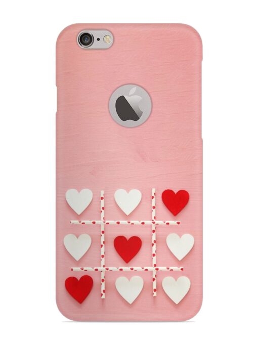 Valentines Day Concept Snap Case for Apple Iphone 6 Plus (Logo Cut)