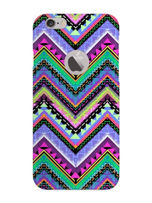 Tribal Aztec Print Snap Case for Apple Iphone 6 Plus (Logo Cut) Zapvi