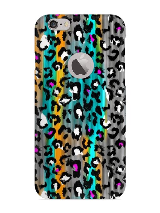 Mix Animal Skin Snap Case for Apple Iphone 6 Plus (Logo Cut)