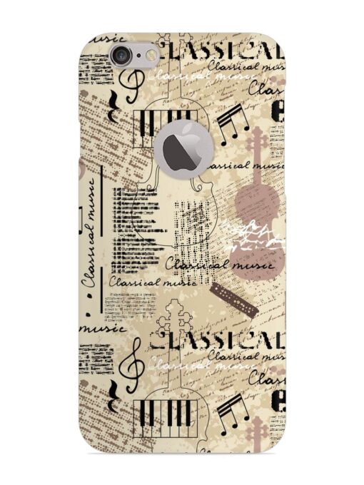 Classical Music Lpattern Snap Case for Apple Iphone 6 Plus (Logo Cut)