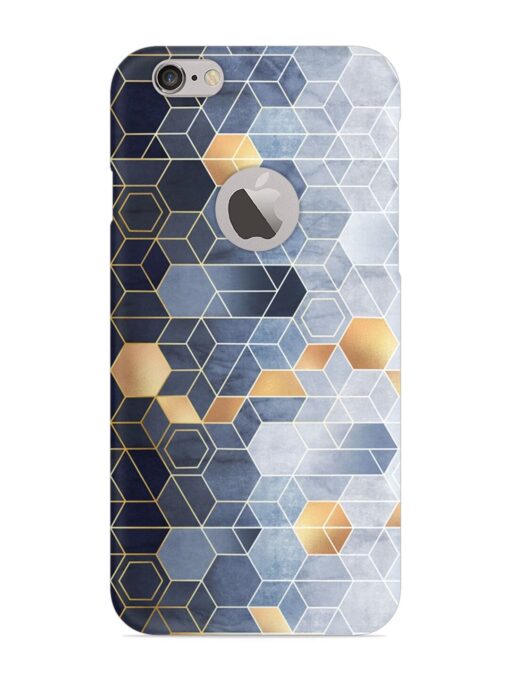 Geometric Abstraction Hexagons Snap Case for Apple Iphone 6 Plus (Logo Cut)