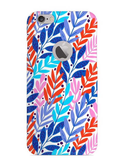 Bright Floral Tropical Snap Case for Apple Iphone 6 Plus (Logo Cut) Zapvi