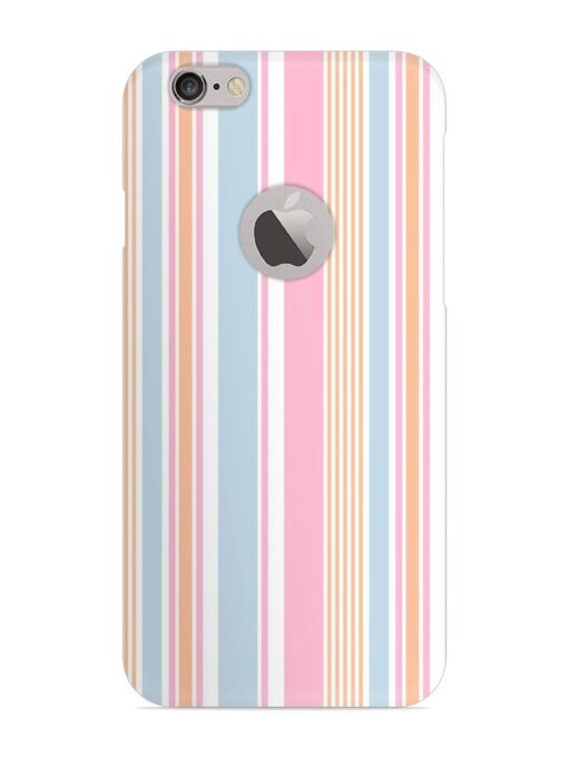 Stripe Seamless Pattern Snap Case for Apple Iphone 6 Plus (Logo Cut)