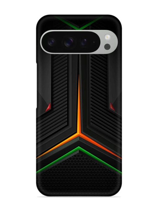 Orange Triangle Light Snap Case for Google Pixel 9 Pro