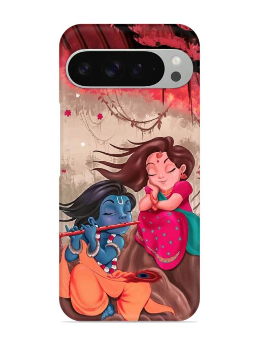 Radhe Krishna Water Art Snap Case for Google Pixel 9 Pro Zapvi