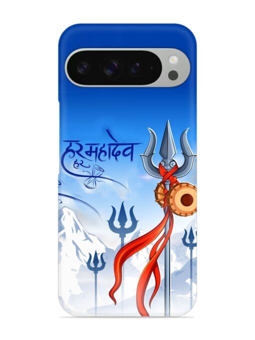 Har Har Mahadev Trishul Snap Case for Google Pixel 9 Pro Zapvi