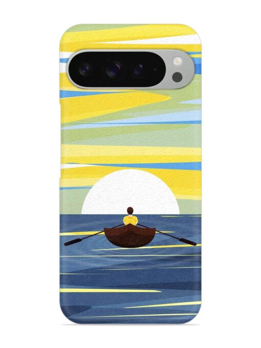 Rowing Person Ferry Paddle Snap Case for Google Pixel 9 Pro