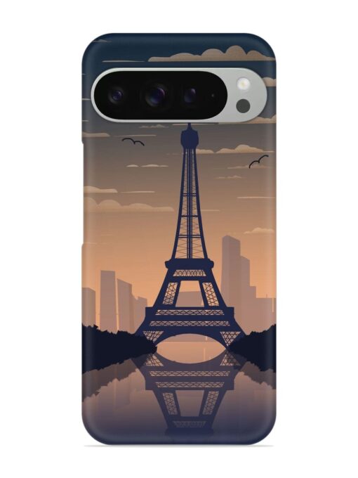 France Paris Eiffel Tower Gradient Snap Case for Google Pixel 9 Pro