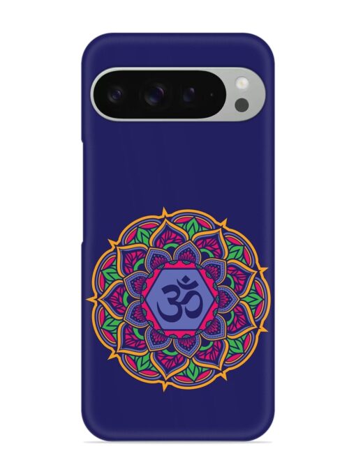 Om Mandala Art Blue Snap Case for Google Pixel 9 Pro