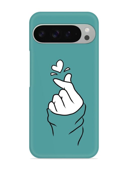 Korean Heart Sign Art Snap Case for Google Pixel 9 Pro