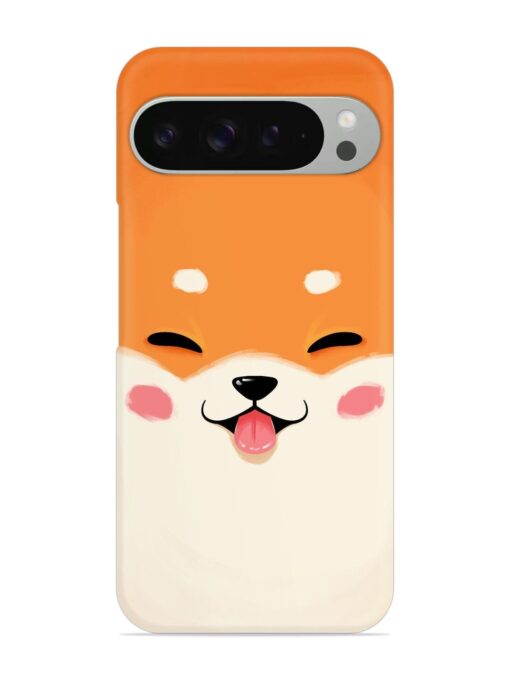 Cute Dog Face Vector Snap Case for Google Pixel 9 Pro