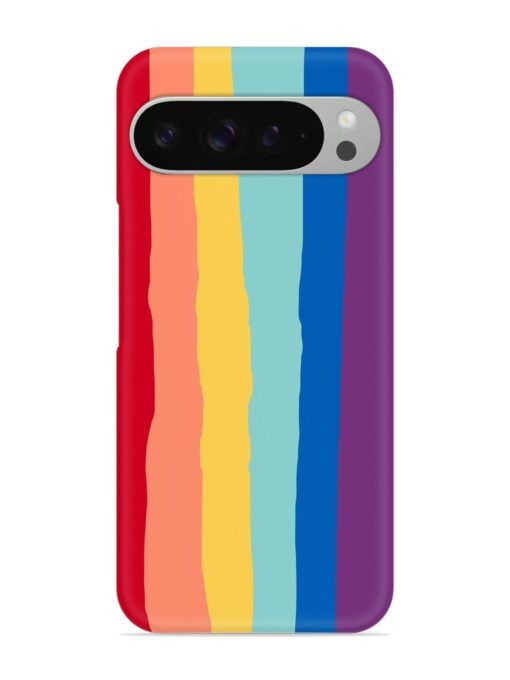 Rainbow Genuine Liquid Snap Case for Google Pixel 9 Pro