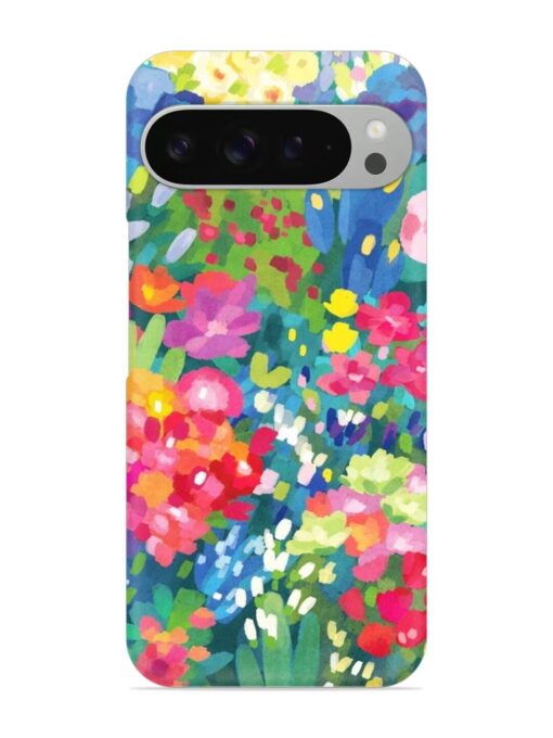 Watercolor Flower Art Snap Case for Google Pixel 9 Pro