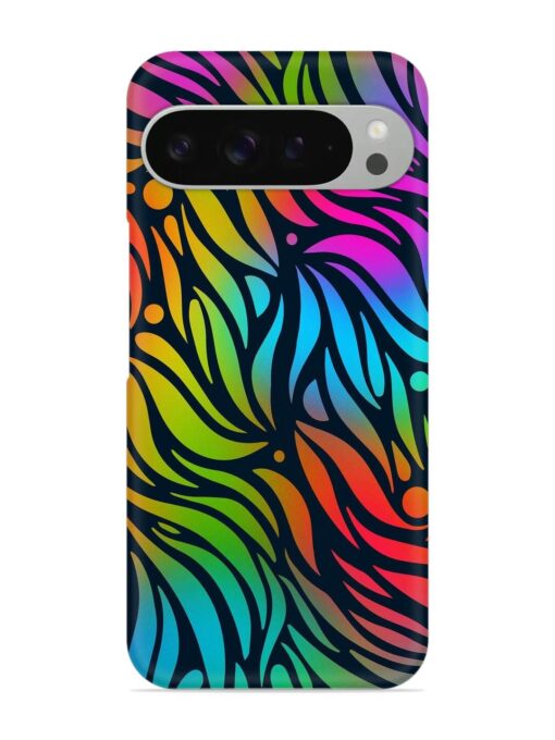 Abstract Leaf Design Snap Case for Google Pixel 9 Pro Zapvi