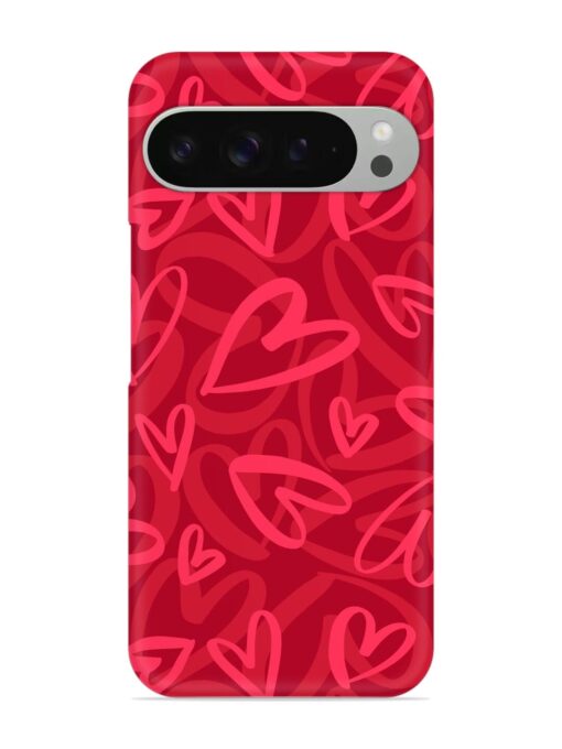 Seamless Romantic Pattern Snap Case for Google Pixel 9 Pro