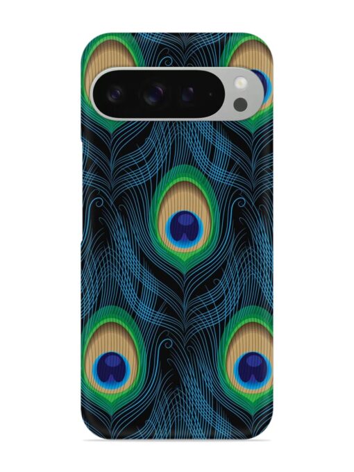 Seamless Pattern Peacock Snap Case for Google Pixel 9 Pro