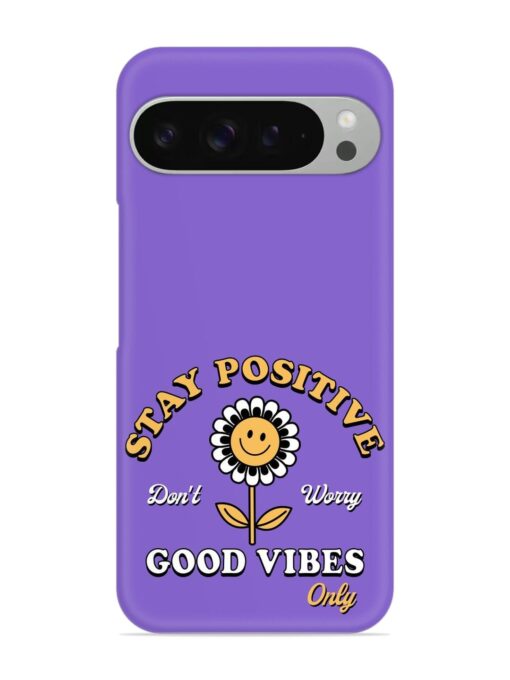 Retro Positive Flower Snap Case for Google Pixel 9 Pro