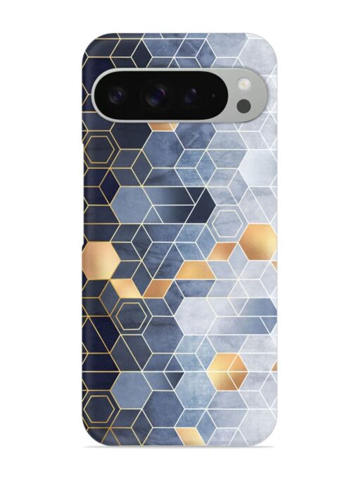 Geometric Abstraction Hexagons Snap Case for Google Pixel 9 Pro