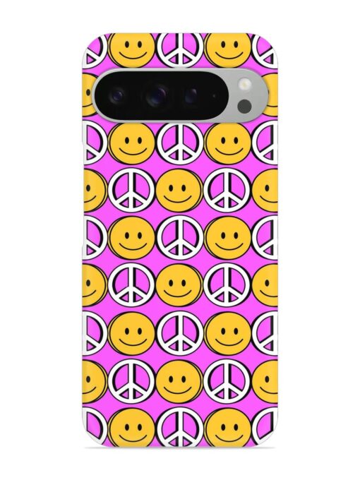 Smiley Face Peace Snap Case for Google Pixel 9 Pro