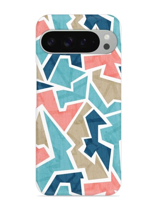 Vintage Geometric Triangle Snap Case for Google Pixel 9 Pro