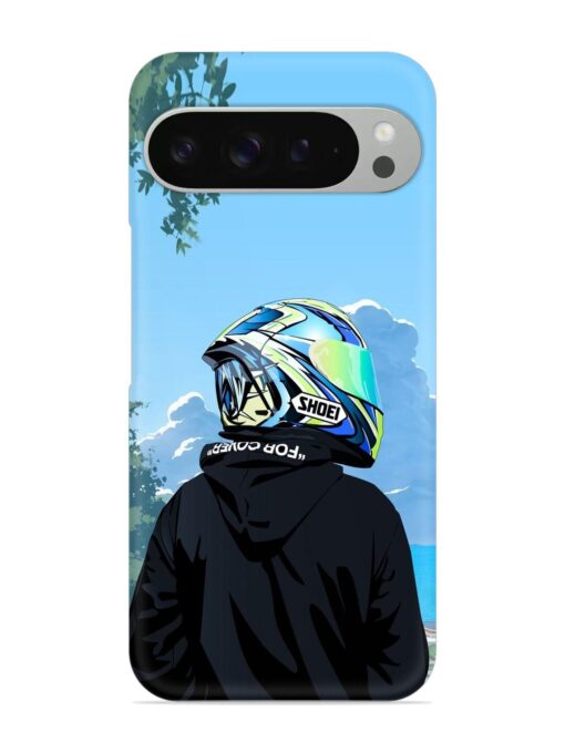 Rider With Helmet Snap Case for Google Pixel 9 Pro