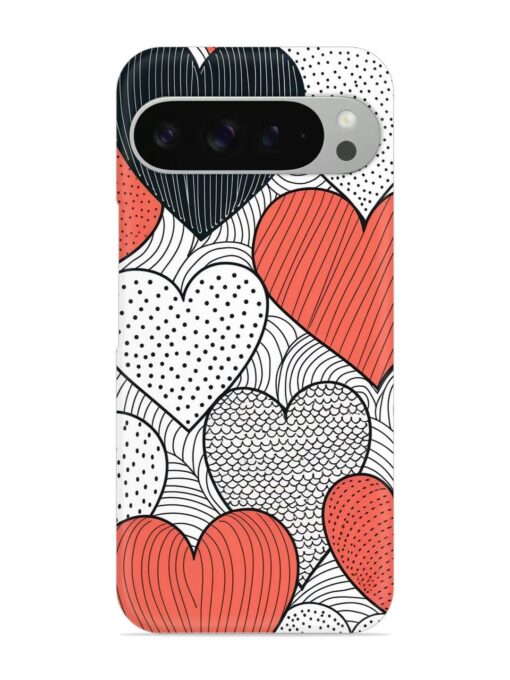 Girly Heart Seamless Snap Case for Google Pixel 9 Pro