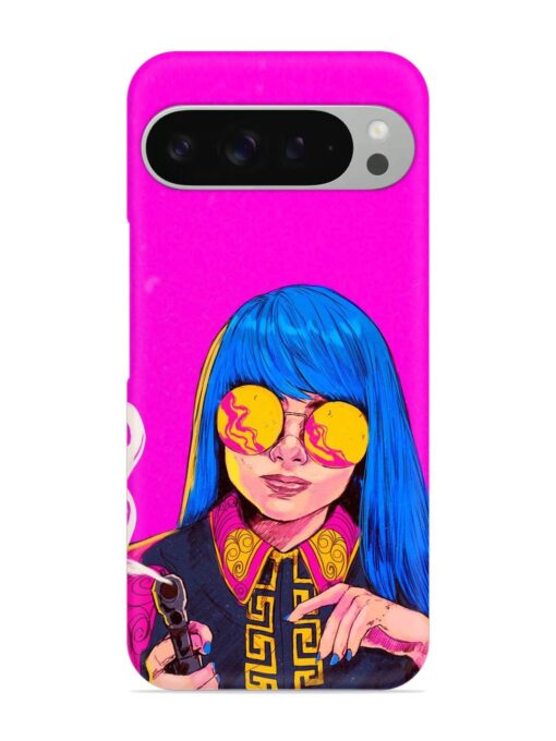 Aesthetic Anime Girl Snap Case for Google Pixel 9 Pro