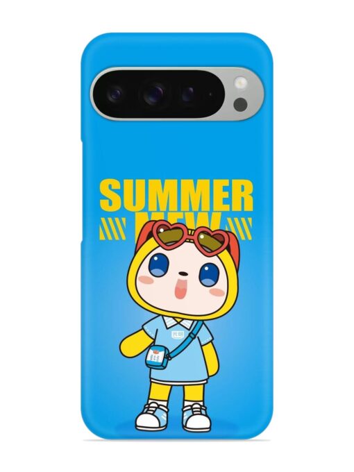 Summer Mew Cartoon Snap Case for Google Pixel 9 Pro