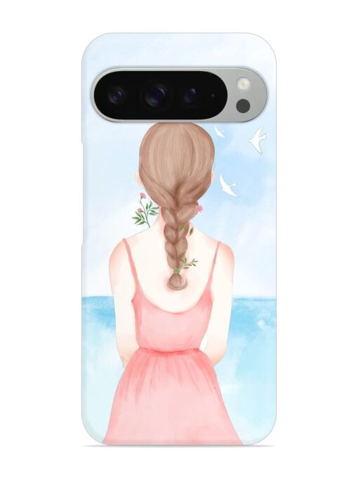 Watercolor Girl Vector Snap Case for Google Pixel 9 Pro