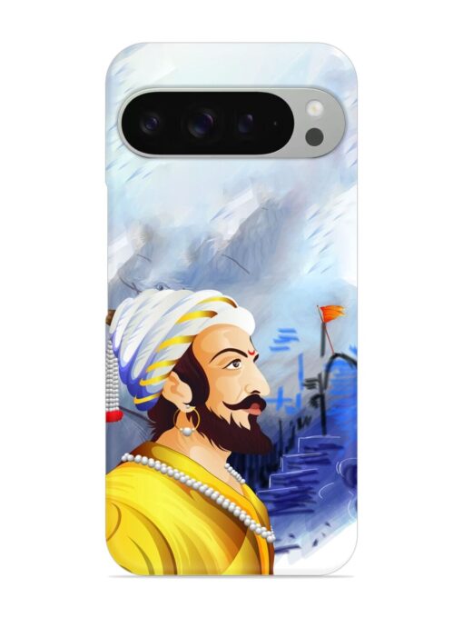 Shivaji Maharaj Color Paint Art Snap Case for Google Pixel 9 Pro Xl