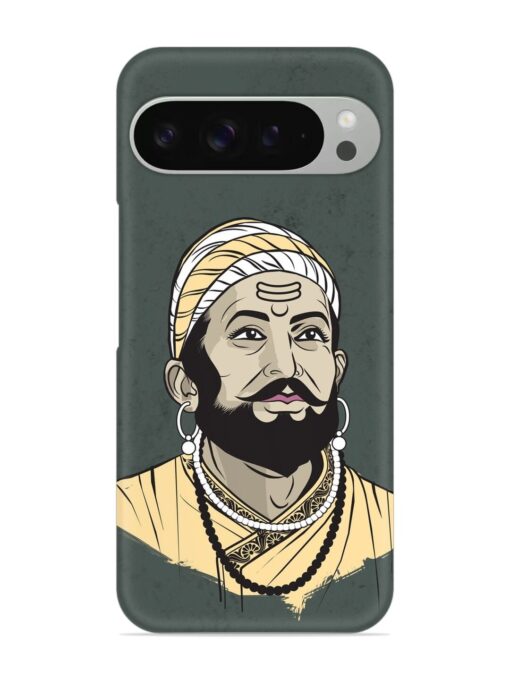 Shivaji Maharaj Vector Art Snap Case for Google Pixel 9 Pro Xl