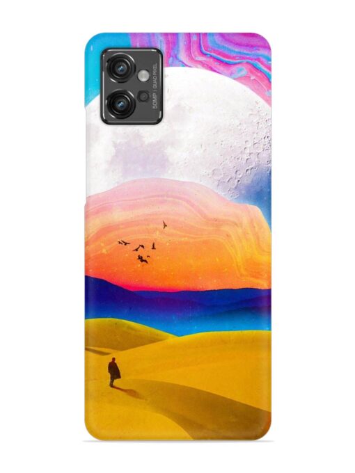 Sandy Desert Snap Case for Motorola Moto G32 Zapvi