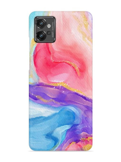 Watercolor Gradient Snap Case for Motorola Moto G32