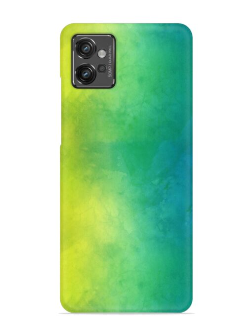 Yellow Green Gradient Snap Case for Motorola Moto G32 Zapvi