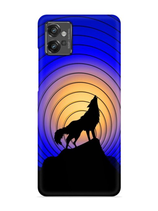 Fox Roaring Design Snap Case for Motorola Moto G32 Zapvi