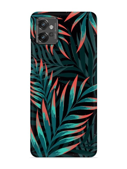 Green Leaf Art Snap Case for Motorola Moto G32